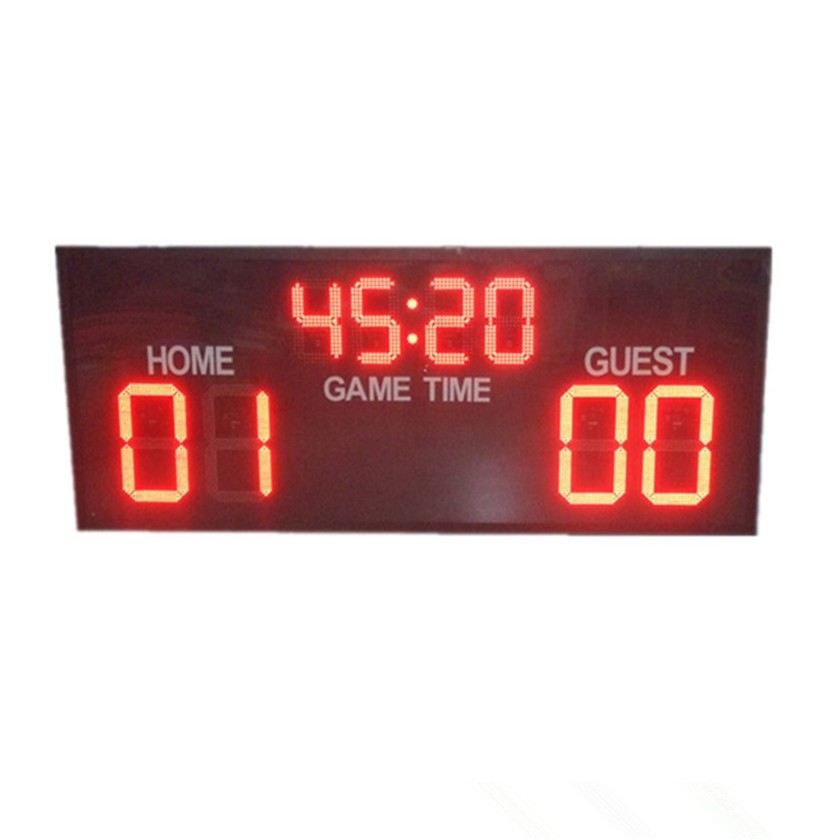 High Brightness Electronic Soccer Scoreboard With Aluminum Cabinet