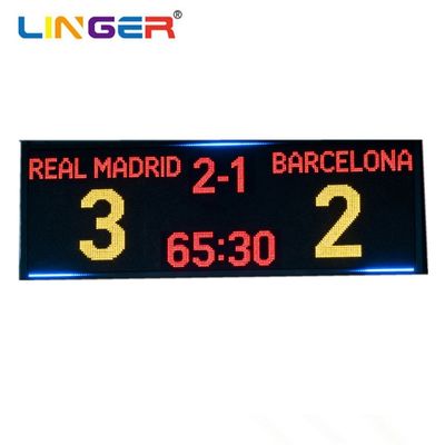 দলের নাম সহ বহিরঙ্গন বড় ফুটবল ইলেকট্রনিক স্কোরবোর্ড