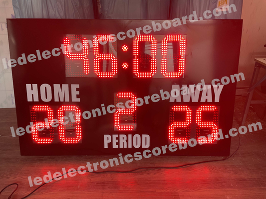 স্ট্যান্ডার্ড ইকোমোমি ইলেকট্রনিক LED ফুটবল স্কোরবোর্ড IP65 জলরোধী