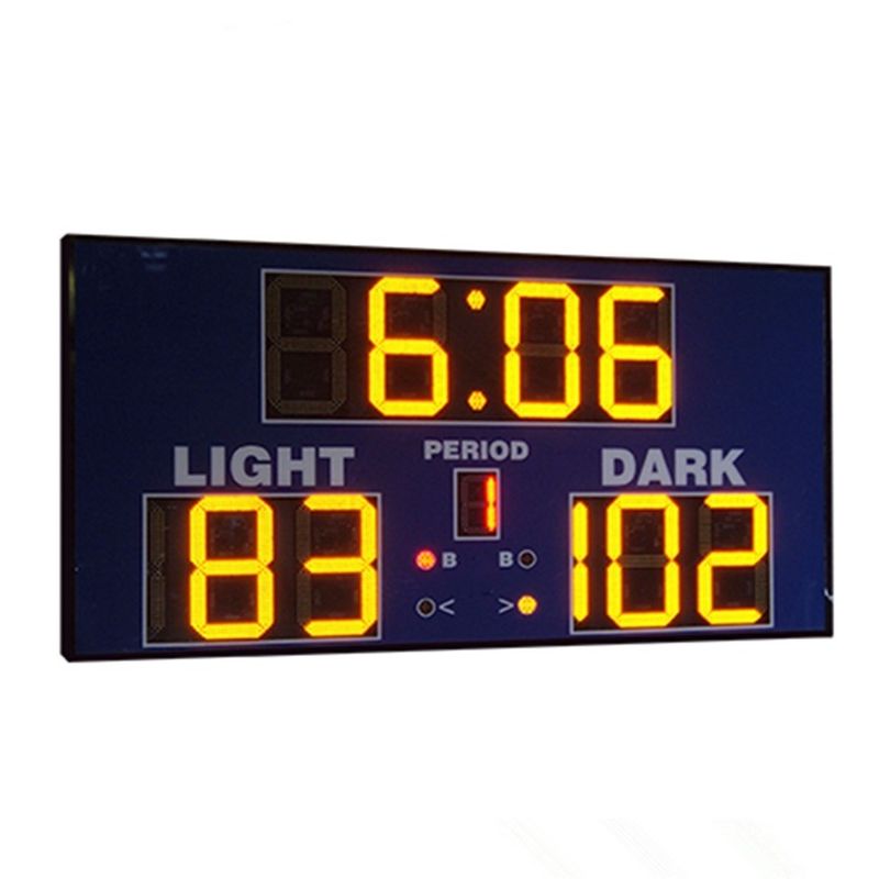 110V ~ 250V Basketball Game Clock , Electronic Basketball Scoreboard With Shot Clock