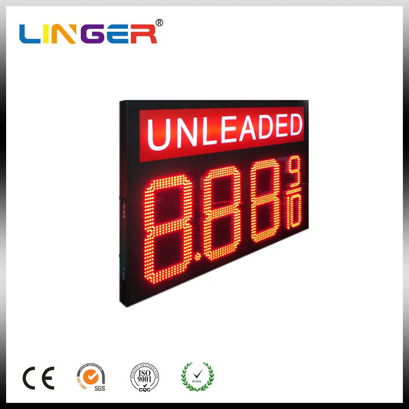 Double Sides Unleaded LED Gas Price Sign With RF Wireless Remote
