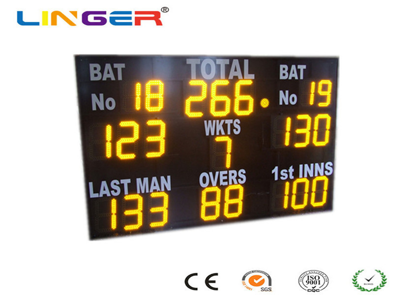 High Brightness Electronic Cricket Scoreboard , Water Proof Cricket Digital Scoreboard