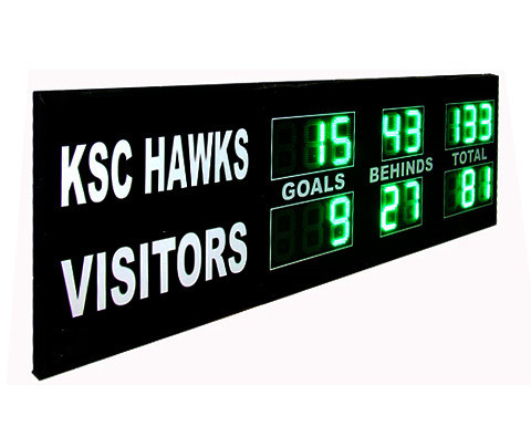 Green Digit AFL Electronic Cricket Scoreboard Portable Football Scoreboard